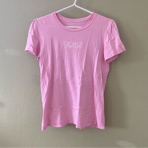 SAVAGE Pink Short Sleeve Tee
